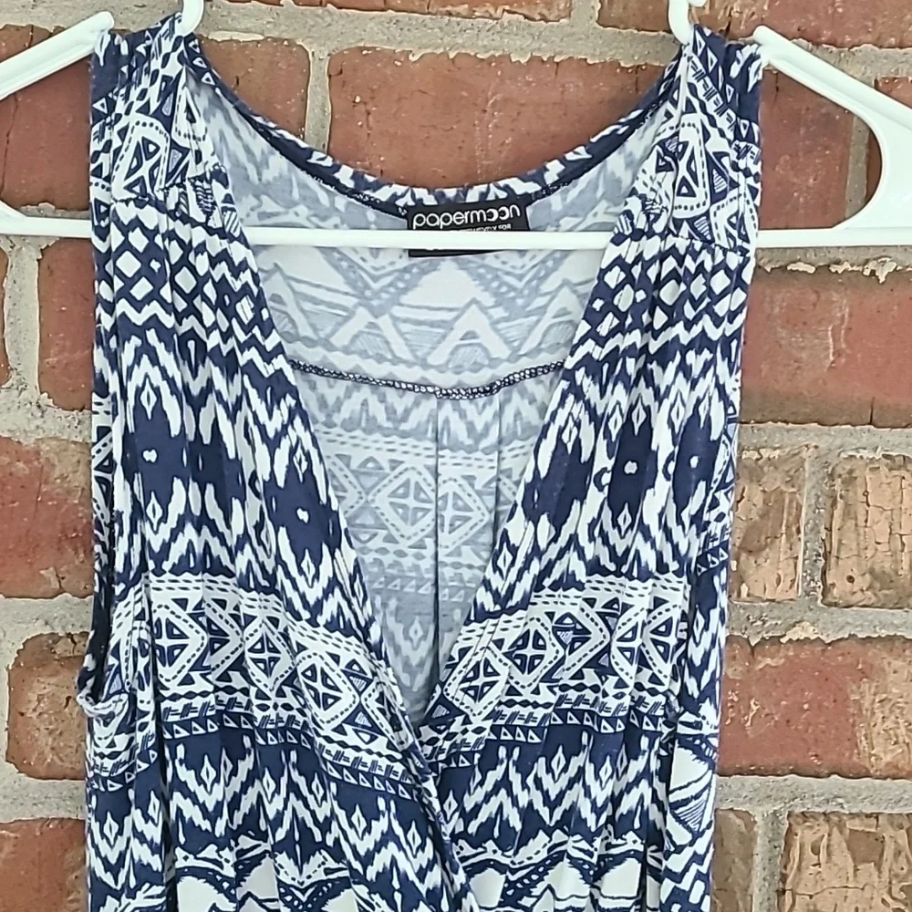 Papermoon Faux Wrap Dress, Size Small - Picture 3 of 6